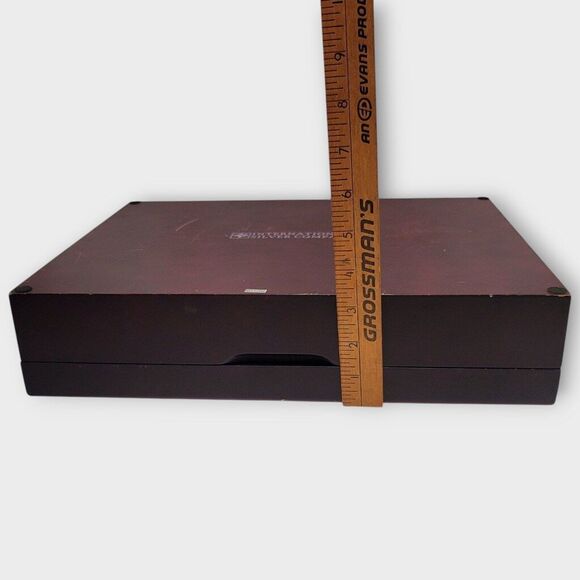 International Silver Company wooden Flatware Cutlery Storage Chest Box Brown - Picture 10 of 11